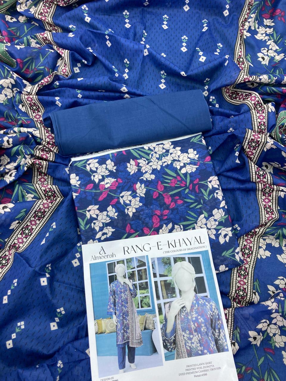 Almeerah RANG E KHAYAL LAWN 3PC