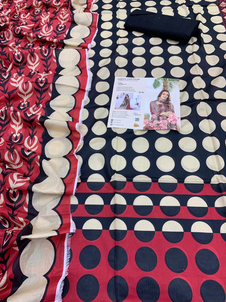 SABYA CHATOOR LAWN 3PC