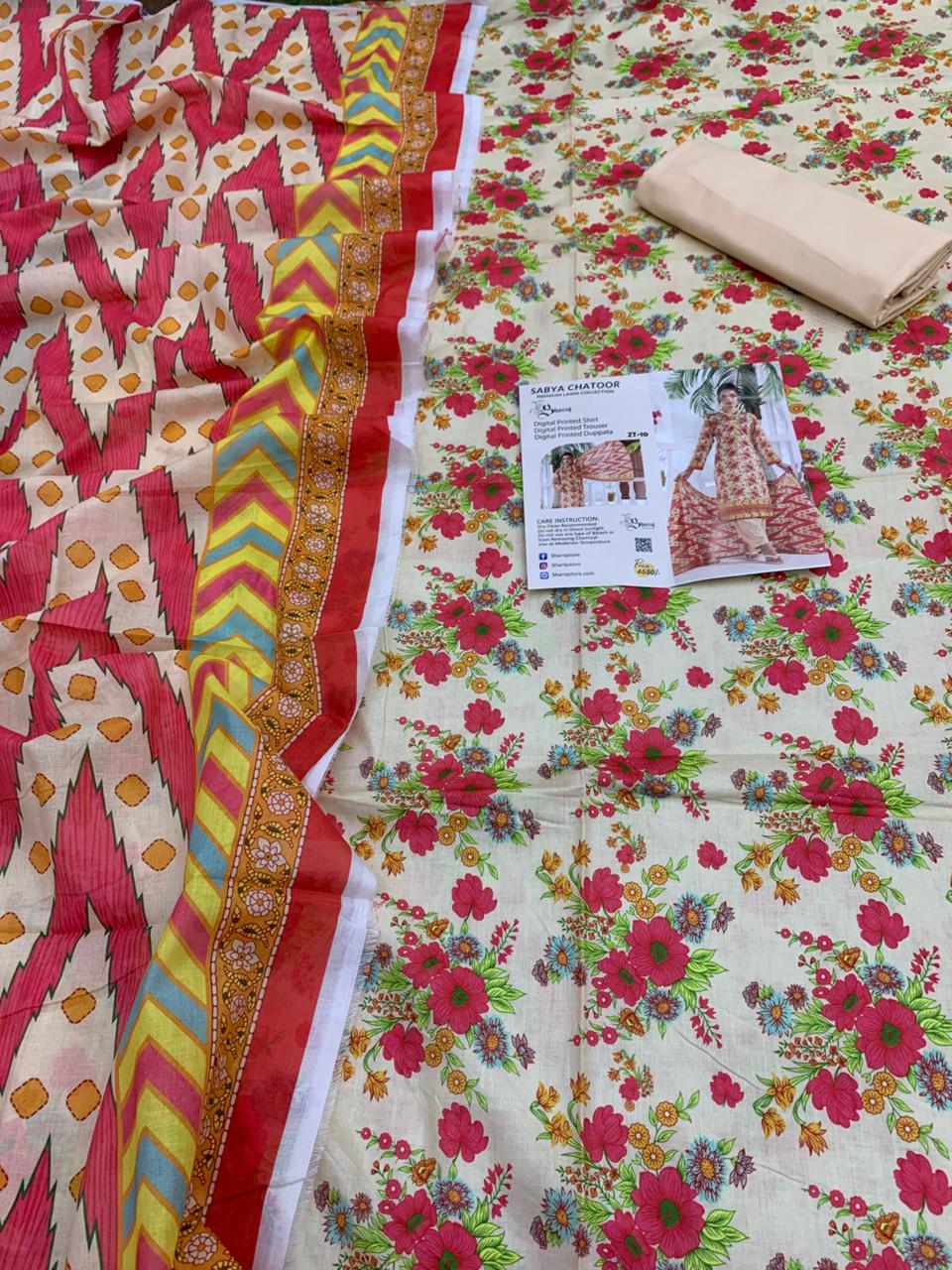 SABYA CHATOOR LAWN 3PC