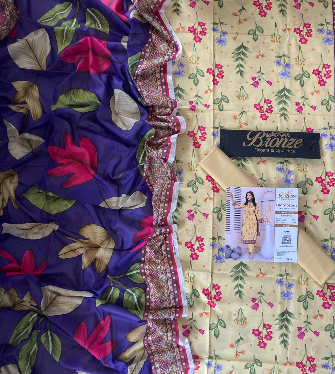 BRONZE GLAMOURS DIGITAL PRINTED LAWN COLLECTION 2026