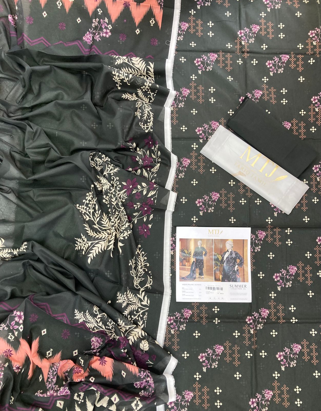 MTJ Latest LAWN 3pc VOL-12