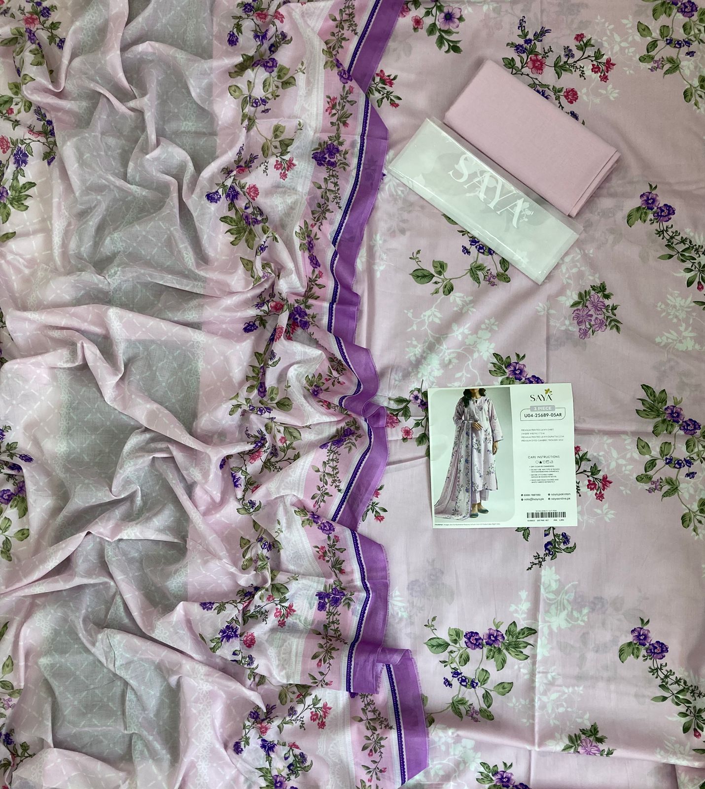 SAYA Lawn  UN-STITCHED 3PC COLLECTION VOLUME 2026